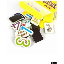 Karokstore Oyuncak Manyetik Mıknatıslı Türkçe - Ingilizce Harfler ve Sayılar Eğitici Alfabe ve Sayı Magnet