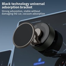 Karokstore Elektrikli Vakumlu Manyetik Telefon Tutucu – Type-C Destekli Güçlü Vakum Emme, 360° Döner, Araç, Ev, Ofis, Spor Salonu Için Sağlam Telefon Sabitleyici