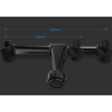 Karokstore Backseat Araç Arka Koltuk 12.9 Inch Tablet Tutucu Araç Telefon Tablet Tutucu 360 Döner Başlık Siyah