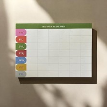 Karokstore Tarihsiz A4 Haftalık Masa Planlayıcı – 80 Yaprak | Minimal Tasarım | Ofis & Ev Için Haftalık Takip Bloku