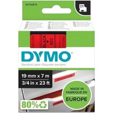 Karokstore Dymo D1 Yedek Şerit, 19 mm x 7 Mt, Kırmızı/siyah (45807)