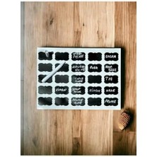 Karokstore Life 25 Adet Kavanoz Baharat Kalemli Etiketi MIT1102