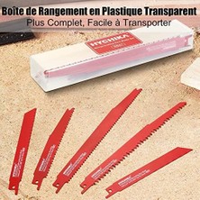 Karokstore For Better Lıfe Pistonlu Testere Bıçakları, 32 Adet Ahşap ve Metal Kesme Testere Bıçağı, Organizatör Kılıflı