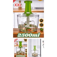 Feyza Design 2500 ml El Rondosu, Pratik ve Yenilikçi Doğrayıcı, Büyük Kapasiteli Mutfak Aracı