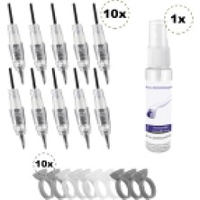 Özgürce Kalıcı Makyaj Iğnesi 3 Pin, 10 Adet, Profesyonel Kullanım