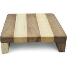 Feyza Design Doğal Ağaç Masif Kütük Ahşap Zebra Servis ve Sunum Tahtası