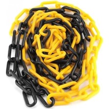 Karokstore 8mm Plastik Trafik Zinciri, Sarı Siyah (25 Metre)