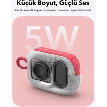 Karokstore By Select 4 Go, 20 Saat Ultra Oynatma Süresi, 5W Güçlü Ses, IP67 Tam Koruma ve Yüzerlik, Hafiflik ve Kayış Tasarım, Taşıması Kolay, Kablosuz Eşleştirme (Tws), Kırmızı Beyaz