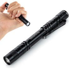 Karokstore LED El Feneri, Dayanıklı Alüminyum Gövde, 220 Lümen, Klipsli, Su Geçirmez, Araç, Kamp, Balıkçılık Yürüyüş Acil Durum Için Taşınabilir, Kalem Fener