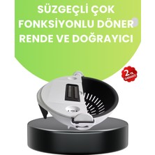 Feyza Design Çok Amaçlı Ergonomik Sebze Rendeleyici ve Süzgeçli Dilimleyici