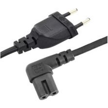 Karokstore 2 Metre 90 Derece Teyp Power Kablo 2 Metre Teyp Fişi 2 Metre Teyp Power Kablo 90 Derece