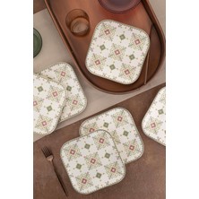 Karokstore Porselen Minas 6 Parça 20 Santimetre Düz Tabak, Goblen