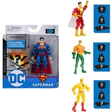 Karokstore Dc Comics 10 cm Superman 3 Gizem Aksesuarlı Aksiyon Figürü, (Asorti)