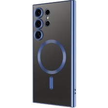 Karokstore Galaxy S24 Ultra Uyumlu Kılıf Kablosuz Özelliği, Transparent Surface Tpu Cover Kapak