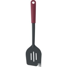 Feyza Design Açık Renkli Çatallı Aubergine Spatula, Pratik ve Şık Mutfak Aksesuarı