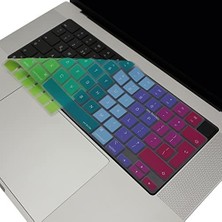 Karokstore M1-M2-M3 Air Pro Klavye Koruyucu (Uk-Eu Ingilizce) Touchıd'li A2681 A3113 A2941 A3114 A2442 A2779 A2992 A2918 A2485 A2780 A2991 ile Uyumlu Pembe Yeşil