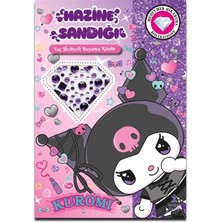 Karokstore Kuromi - Hazine Sandığı - Taç Hediyeli Boyama Kitabı - Mücevher Çıkartma Koleksiyonu