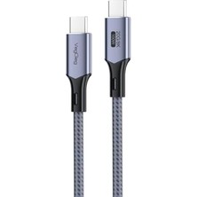 Karokstore Veggieg 100W 5A Usb3.2 Gen 2 20 Gbps 8k 60Hz Type-C Görüntü Şarj ve Data Kablosu 5 Metre