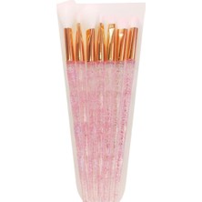 Özgürce 7 Parça Çok Renkli Makyaj Fırça Seti, Şık ve Kullanışlı Evaprincess