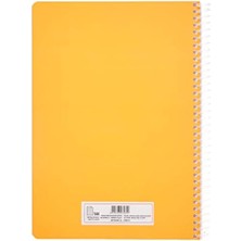Karokstore Pruva A4 Pet Spiralli Karton Kapaklı Defter 144 Yaprak - Çizgili - Turuncu