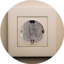 Agubugu Baby - Otomatik Kapanır Priz Koruyucu - Şeffaf - 6 Adet