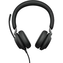 Karokstore Jabra Evolve2 40 Pc Headset – Gürültü Önleyici Microsoft Teams Sertifikalı Kulaklıklar 3 Mikrofon Çağrı Teknolojisi – Usb-A Kablosu – Siyah