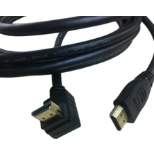 1.5 Metre HDMI L Kablo 90 Derece HDMI Dirsek HDMI Kaliteli