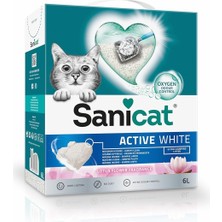 Active White Çiçeği Topaklanan Kedi Kumu 6l
