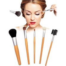 Özgürce 5 Parça Makyaj Fırça Seti – Allık, Kaş, Göz ve Kirpik Fırçaları