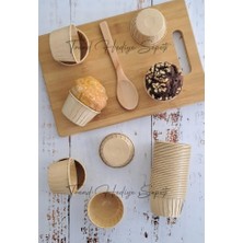 Trend Hediye Sepeti Kraft Muffin Cupcake Kalıbı Kek Kapsülü, Muffin Kek Kalıbı, Airfryer Uyumlu