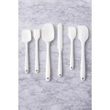 Feyza Design 6 Parça Silikon Mutfak Servis Seti, Esnek ve Dayanıklı Spatula Takımı