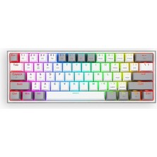 Redragon K616 Fizz Pro%60 3 Mod Kablolu, 2.4 Ghz Kablosuz, Bluetooth Mekanik Oyun Klavyesi, Doğrusal
