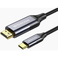 Woxcon - Usb-C To HDMI Cable, USB 3.2 Type C, Hdmı2.0b Standart, 4K 60Hz, 18GBPS, Hdr, HDR10, 3d, Hd