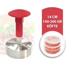 Feyza Design 14 cm Hamburger Köftesi Şekillendirme Presi, 140-200 Gr, Pratik ve Kullanışlı