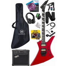 Maxword DG-34RD-25AMP Kelly Kasa Floyde Rose 2x Zebra Hh Manyetik 25W Amfili Elektro Gitar