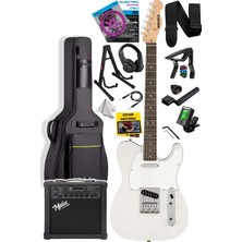 TLX-50WH-25AMP Tele Kasa Gül Klavye 2 Single-Coil 25W Amfili Elektro Gitar