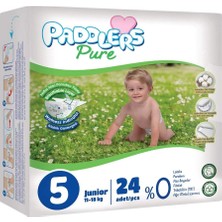 Paddlers Pure Bebek Bezi 5 Numara Junior 24 Adet (11-18 Kg) Eko Paket