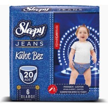 Jeans Külot Çocuk Bezi 6 Beden Xlarge 15-25 kg (1 x 20 Adet)