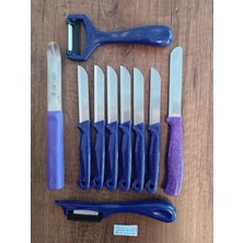 Feyza Design 10 Parçalı Meyve ve Sebze Kesim Seti: Bıçaklar, Soyacak ve Kabak Oyacağı