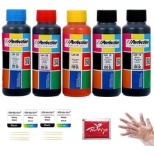 Perfection Epson Uyumlu 664 Tanklı Yazıcı Mürekkep Seti̇ 5 x 100 Gr.