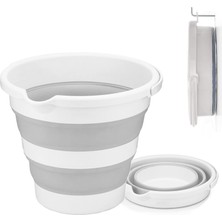 Orret Home 12.8 Litre Katlanabilir Kova – Akordiyon Tasarımlı Katlanır Temizlik ve Araç Yıkama Kovas
