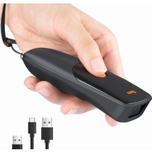 1300 Kablosuz 1d 2d Qr Barkod Okuyucu | Mini Taşınabilir 3in1 (Bluetooth, 2.4g, Usb) | Cep Tipi El T