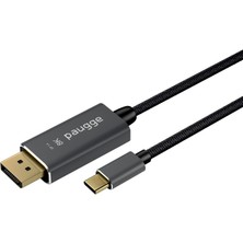 Paugge USB C To Displayport Kablo - Dp 1.4, Thunderbolt 4/3, Hdr, 8k 60Hz, 4K 144Hz/120Hz/60Hz, 2k 2