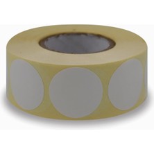 Hazır Etiketler , Hazır Al Hızlı Al Kuşe Etiket 30MM Çap Ruloda 1000 Adet 40MM Kuka Çapında Baskısız