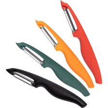 Feyza Design Pratik ve Şık Yan Soyacak 4’lü Seti, Ev ve Ofis Için Mükemmel Kullanım