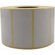 Hazır Etiketler , Hazır Al Hızlı Al Kuşe Etiket 60MM x 30MM Ruloda 1000 Adet 40MM Kuka Çapında Baskı