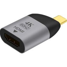 Type-C To HDMI Adaptör USB C To HDMI Çevirici Macbook Uyumlu Type-C To HDMI Dönüştürücü Notebook Uyu