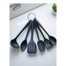 Feyza Design 6 Parça Silikon Mutfak Servis Seti, Yıkanabilir ve Dayanıklı, 21CM