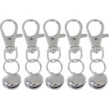 X-Perk Papağan Anahtarlı Kedi Köpek Tasma Boyun Zili 5'li Set Zil Çapı 14 mm