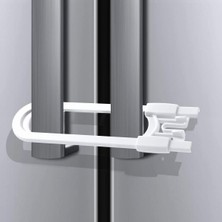 Ideal Baby 4 Adet Raylı Dolap Kilidi Çocuk Bebek Güvenliği Emniyet Kilidi